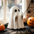 Halloween Ghost Figurine Ghost Decor, Funny Ghost Statue, Cute Ghost Figurine, Ghost Statue Halloween Decoration for Gift Props Tabletop Home Decor New Year'S Gifts