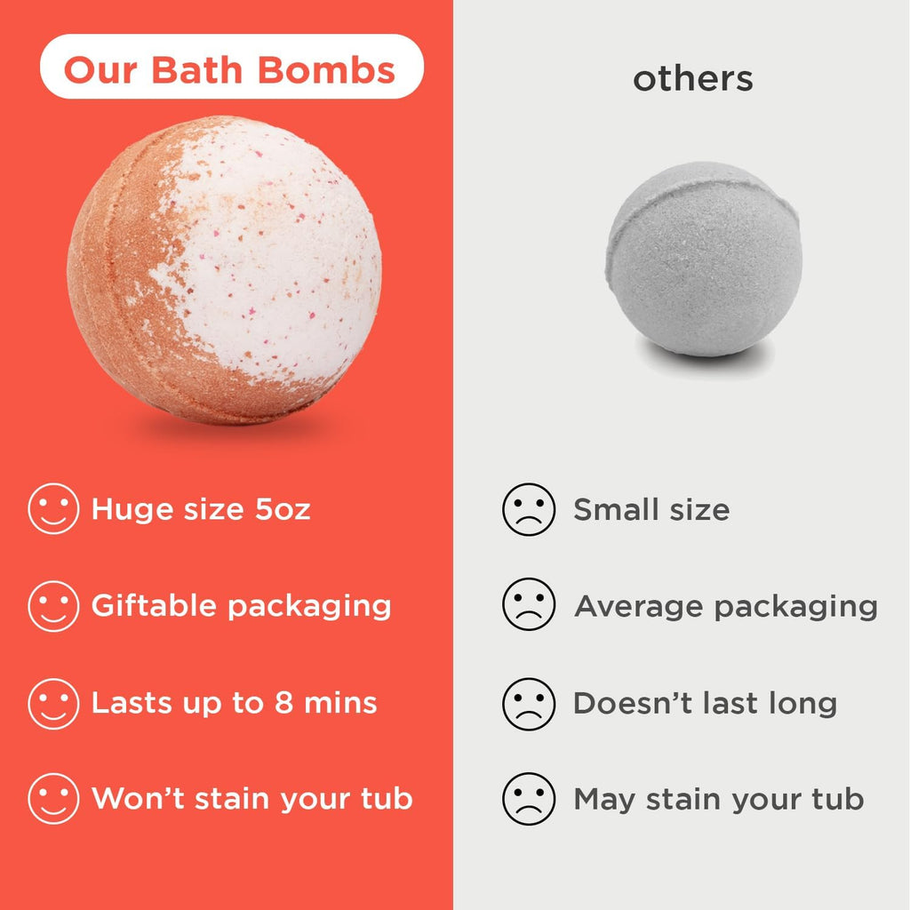 Superhero Bath Bombs for Kids with Surprise Hero Toys Inside, 6 Pack