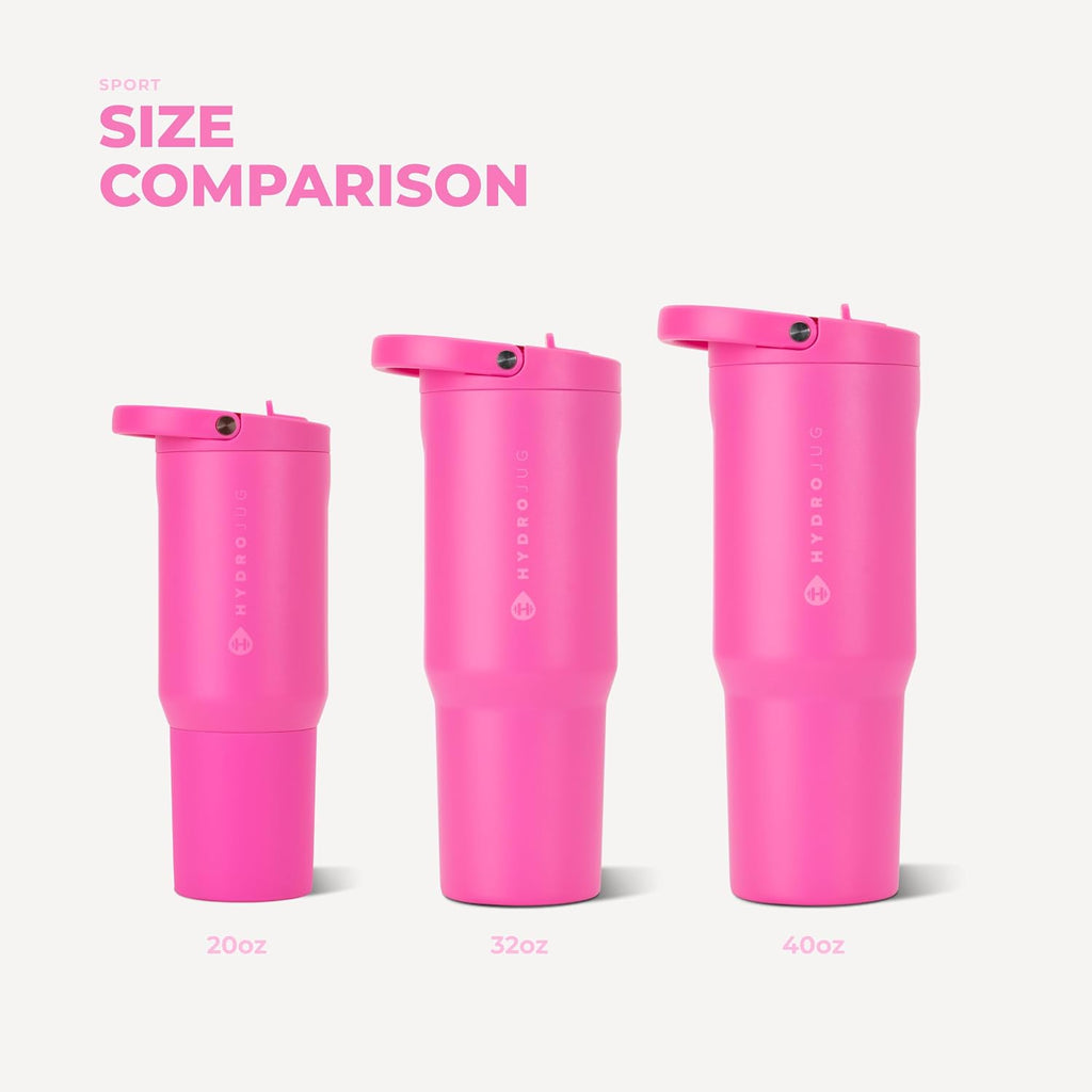 Sport 40 Oz Insulated Stainless Steel Water Bottle, Razzle