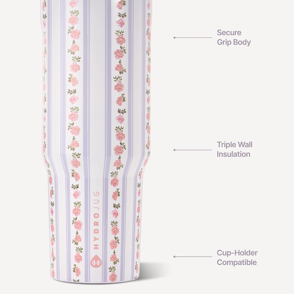 Sport 40 Oz Insulated Stainless Steel Water Bottle, Primrose