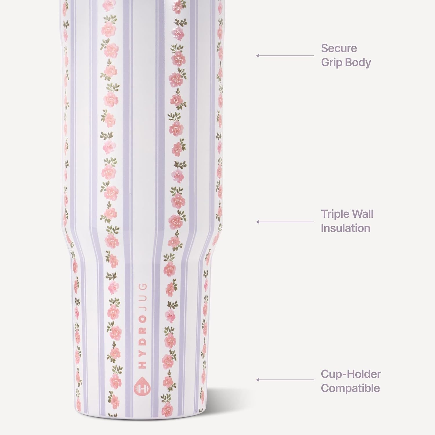 Sport 40 Oz Insulated Stainless Steel Water Bottle, Primrose