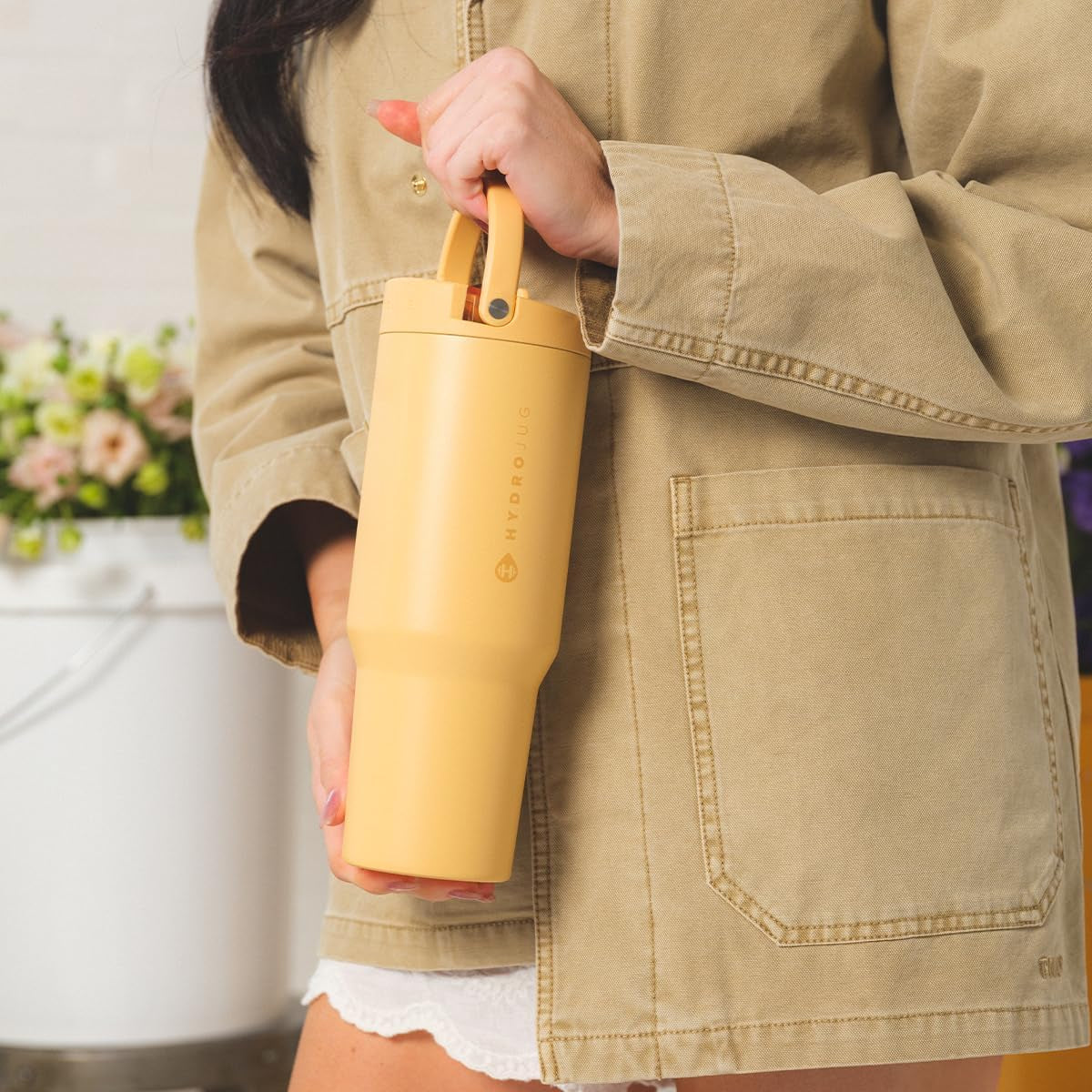 Sport 40 Oz Insulated Stainless Steel Water Bottle, Marigold