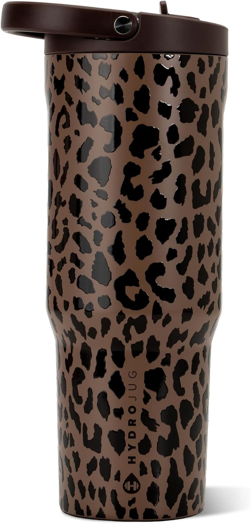 Sport 40 Oz Insulated Stainless Steel Water Bottle, Brown Leopard