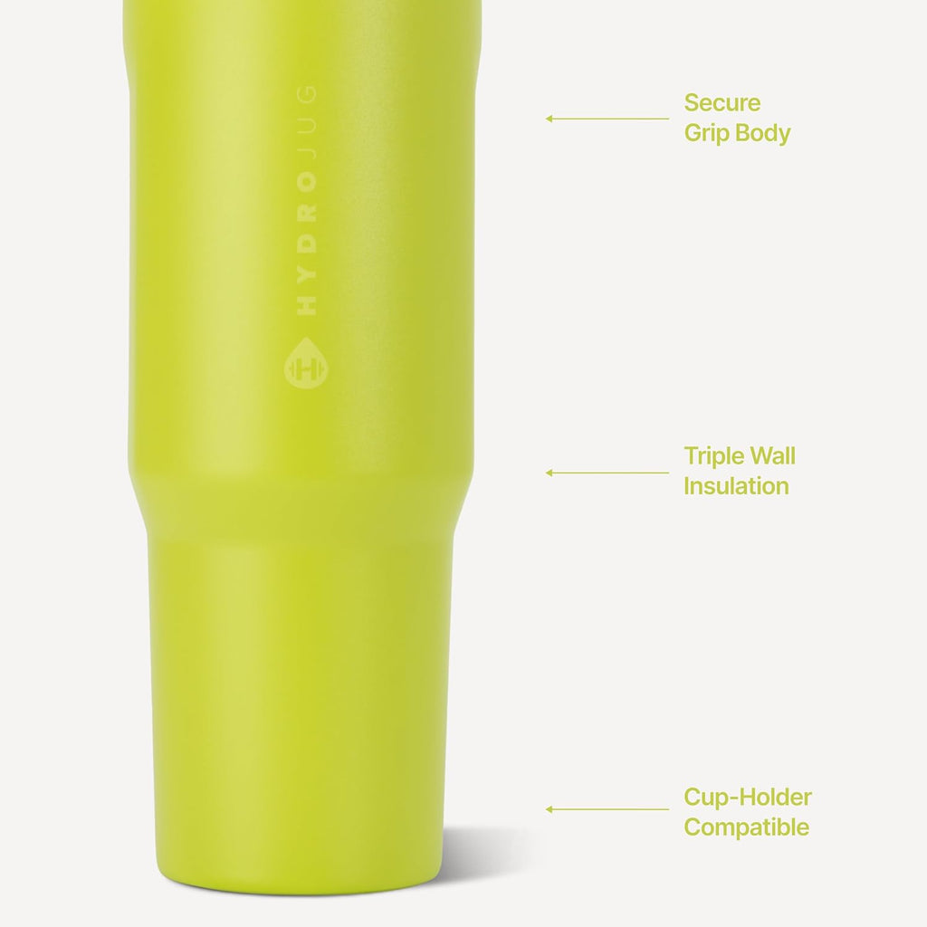 Sport 40 Oz Insulated Stainless Steel Water Bottle, Lemon Lime