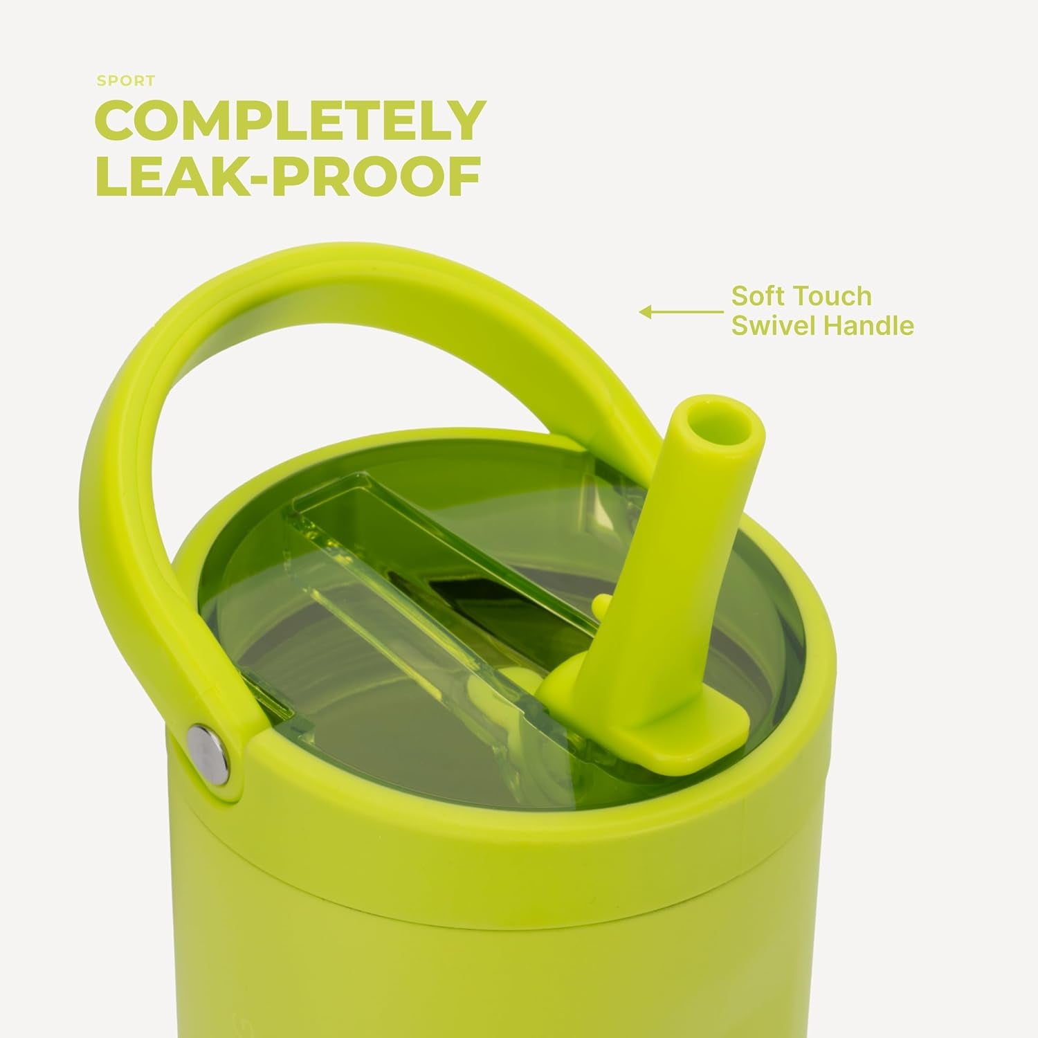Sport 40 Oz Insulated Stainless Steel Water Bottle, Lemon Lime